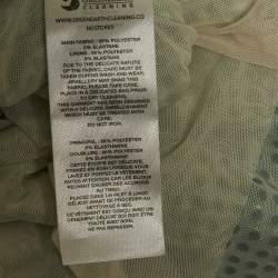 مملوكة مسبقًا فستان ميني مزيّن بالكريستال أومبريه أخضر قماش شبكي سيلف بورتريه مقاس متوسط - ميديم