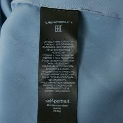 مملوكة مسبقًا Self-Portrait Blue Teardrop Guipure Lace Daphne Maxi Dress S