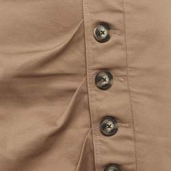 مملوكة مسبقًا Self-Portrait Brown Denim Belted Midi Skirt L