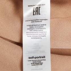 Pre Owned Self-Portrait Lilac Lace Embellished Neck Mini Dress S