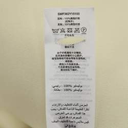 Pre Owned فستان سيلف بورتريه كريستال مرصع كريب أصفر ميني مقاس وسط (ميديم)