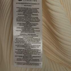 Pre Owned Self-Portrait Cream Rib Knit Midi Dress S