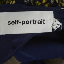 مملوكة مسبقًا فستان سيلف بورتريه ميني إلينا دنتيل غيبوير متعدد الألوان مزخرف بأزهار ديزي مقاس متوسط