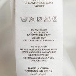 مملوكة مسبقًا جاكيت فرو توييد مربعات أوف وايت وبوكسر صغيرة سيلف بورتريه صغيّرة