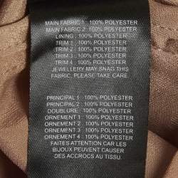 Pre Owned Self-Portrait Pink Guipure Lace Flared Midi Dress XS