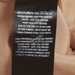 Pre Owned Self-Portrait Burgundy Guipure Lace Off Shoulder Mini Dress S