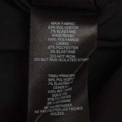 Pre Owned Self-Portrait Black Velvet One-Shoulder Diamante Midi Dress S