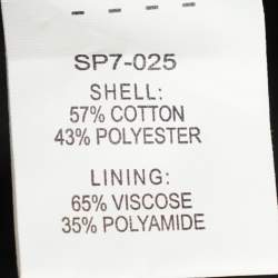 مملوكة مسبقًا Self-Portrait Black Guipure Lace Tiered Midi Dress S