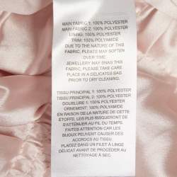 Pre Owned Self-Portrait Pastel Pink/Yellow Satin One Shoulder Mini Dress S