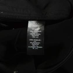 Pre Owned Self Portrait Black Lace Insert Cropped Bodice Jumpsuit M