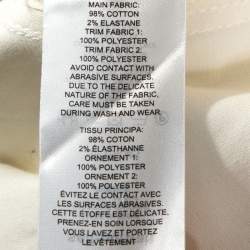 Pre Owned Self Portrait White Cotton One Shoulder Corset Belted Mini Dress S