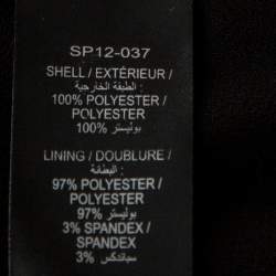 مملوكة مسبقًا Self Portrait Navy Blue & Black Star Pattern Lace High Neck Tiered Dress S