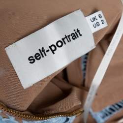 مملوكة مسبقًا Self-Portrait Sky Blue Lace Azaelea Midi Dress S