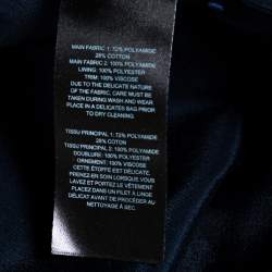 مملوكة مسبقًا Self Portrait Navy Blue Lace Ruffled Maxi Dress M