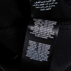 Pre Owned Self Portrait Black Cady & Lace Ruffled Cropped Jumpsuit M