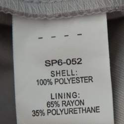 Pre Owned فستان سيلف بورتريت ميني واسع دانتيل غوبير بنفسجي مقاس صغير