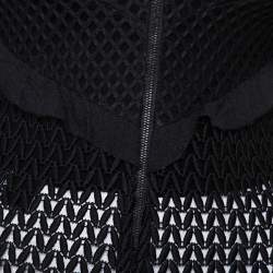 Pre Owned توب سيلف بورتريه دانتيل أسود بكشكشة أكتاف مكشوفة مقاس متوسط - ميديوم