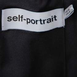 مملوكة مسبقًا توب سيلف بورتريت مزخرف كريستال حافة غير متماثلة قطيفة أسود مقاس صغير (سمول)