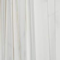 مملوكة مسبقًا Self Portrait Monochrome Lace & Pleated Crepe High Neck Maxi Dress M