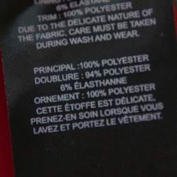 مملوكة مسبقًا Self-Portrait Burgundy Guipure Star Lace High Neck Tiered Mini Dress S