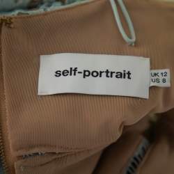 مملوكة مسبقًا فستان سيلف بورتريت ميدي أزيليا دانتيل غيوبير أخضر مينت مقاس متوسط