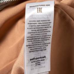 Pre Owned Self-Portrait Pistachio Green Guipure Lace Midi Dress M