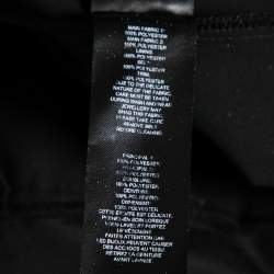 Pre Owned Self-Portrait Black Crepe Lace Trimmed Peplum Pleated Detail Jumpsuit S