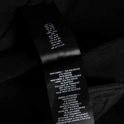 Pre Owned Self-Portrait Black Guipure Lace & Knit Short Sleeve Jumpsuit S