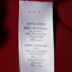 مملوكة مسبقًا فستان سيلف -بورتريه بفتحات دانتيل أحمر قصير مقاس صغير ( سمول )