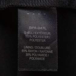 Pre Owned Self-Portrait Blue Floral Guipure Lace Sequin Embellished Tiered Skirt S