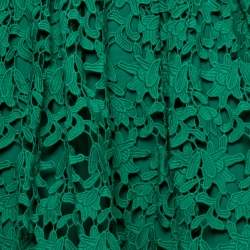 Self-Portrait Green Mesh Azalea Lace Midi Dress S
