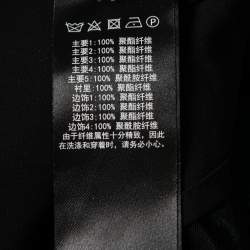 Pre Owned Self-Portrait Navy Blue Floral Lace & Mesh Midi Dress M