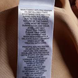 Pre Owned Self-Portrait Light Pink Sequin Embellished Tulle Tiered Midi Dress M