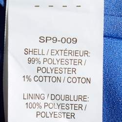 Pre Owned Self-Portrait Cornflower Blue Guipure Lace Mini Dress S