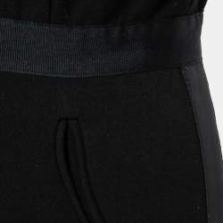 Self-Portrait Black Knit & Lace Trim Jumpsuit S