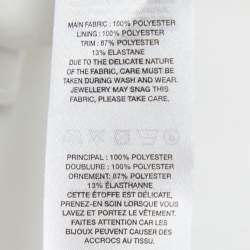 Pre Owned Self-Portrait White Taffeta Bow Detail Off-Shoulder Mini Dress S