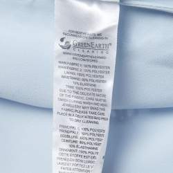 Pre Owned Self-Portrait Light Blue Guipure Lace Mini Dress S