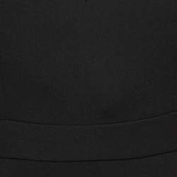 Pre Owned Self-Portrait Black Crepe Embellished Puff-Sleeve Maxi Dress S