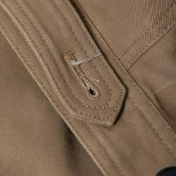 Pre Owned Self-Portrait Brown Cotton Asymmetric Ruffled Skirt M