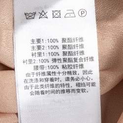 Pre Owned Self Portrait White/Black Crepe & Lace Pleated Maxi Dress S