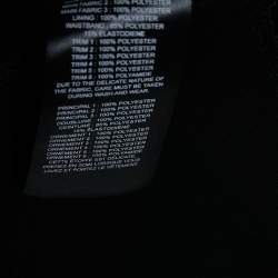 Pre Owned Self-Portrait Black Guipure Lace & Crepe Long Sleeve Midi Dress M