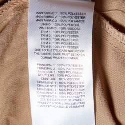 Pre Owned Self-Portrait Pink Guipure Lace Off Shoulder Midi Dress M