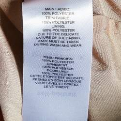 Pre Owned Self-Portrait Green Guipure Lace Tiered One Shoulder Midi Dress S