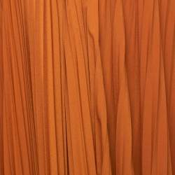 Pre Owned Self-Portrait Orange Pleated Crepe Lace Trimmed Midi Dress S