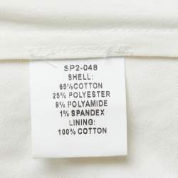 Pre Owned Self-Portrait Off White Guipure Lace Flared Midi Dress S