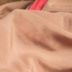 Pre Owned Self-Portrait Pink Floral Guipure Lace Midi Dress L