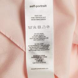 Self-Portrait Light pink Tulle Sleeve Mini Dress S