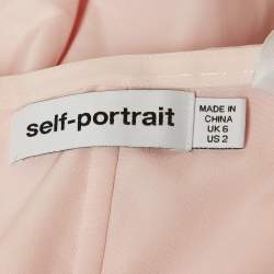 Self-Portrait Light pink Tulle Sleeve Mini Dress S