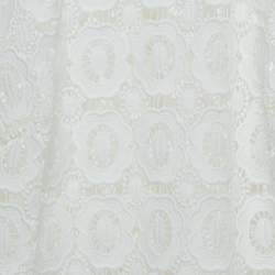 Pre Owned Self-Portrait White Guipure Lace Long Sleeve Blouse S