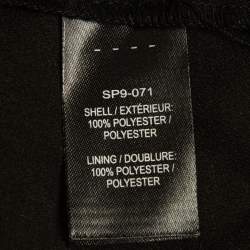 Pre Owned Self-Portrait Black/White Floral Cut-out Lace Short Skirt S